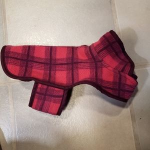 3/$25 pink plaid dog sweater